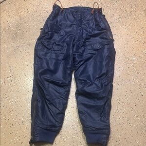 Vintage US Air Force Type F-1A Flight Trousers Heavy Air Crew Blue 1960s Size 34